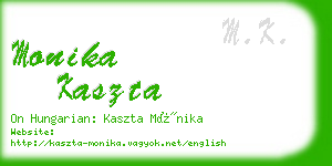 monika kaszta business card